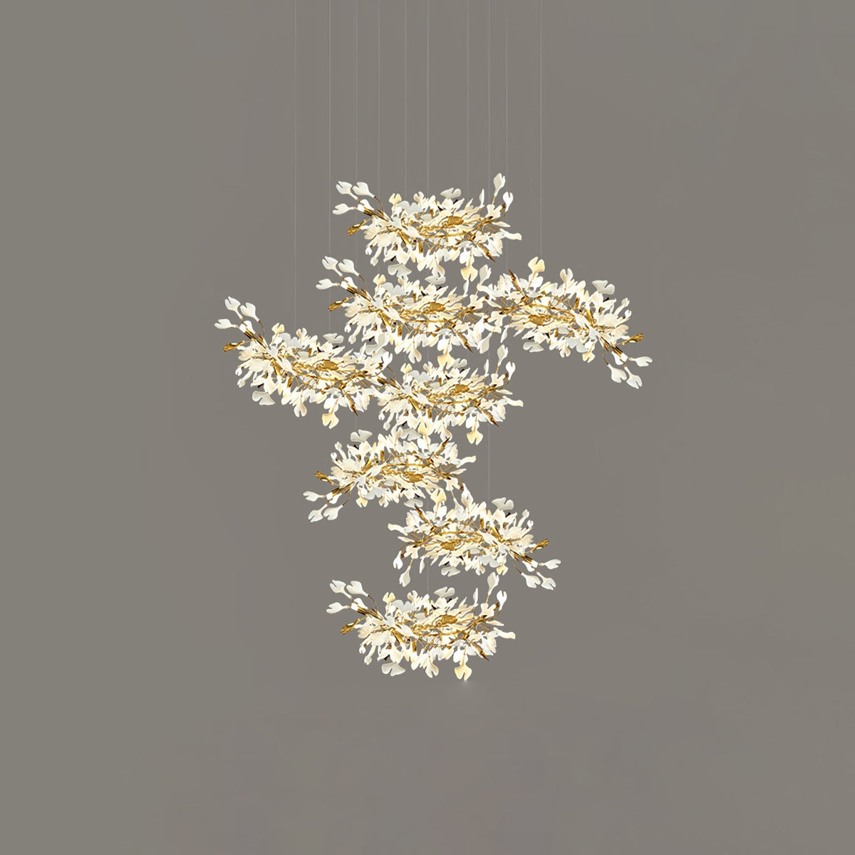 Eurzoris Gingko-Blatt-Kronleuchter