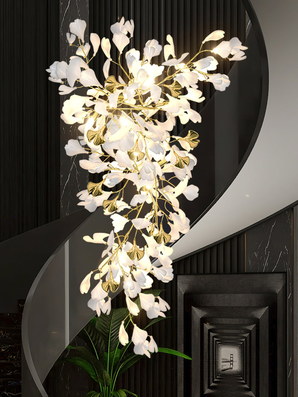 Calaena Gingko Kronleuchter