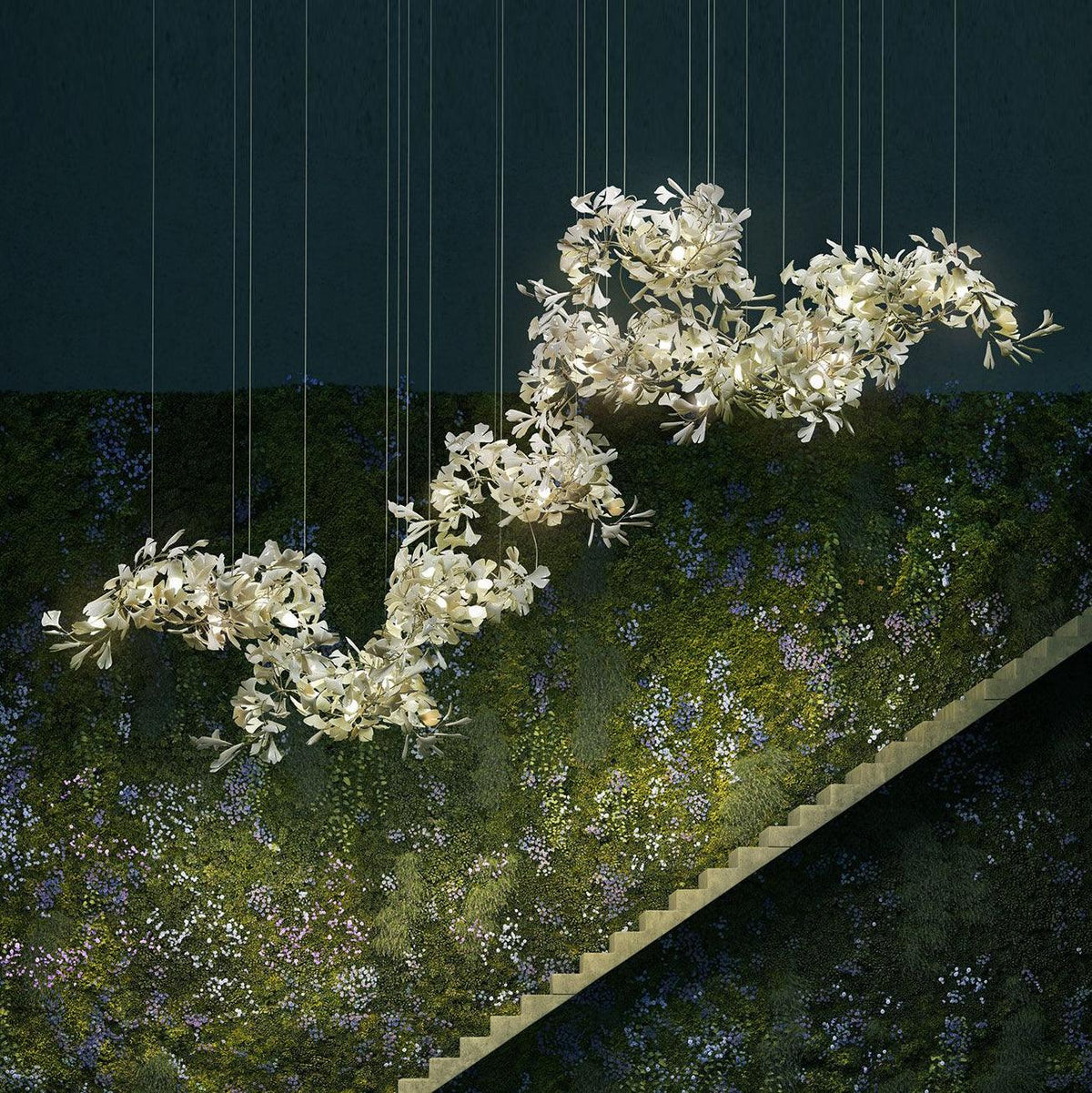 Ginkgo Kronleuchter Cluster