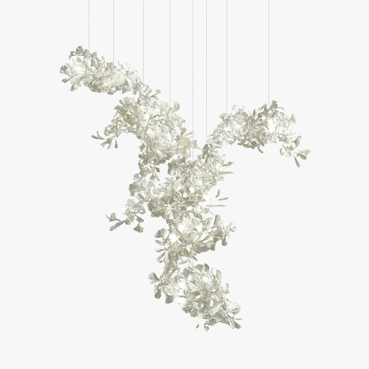 Cerivissa Gingko Keramik-Kronleuchter