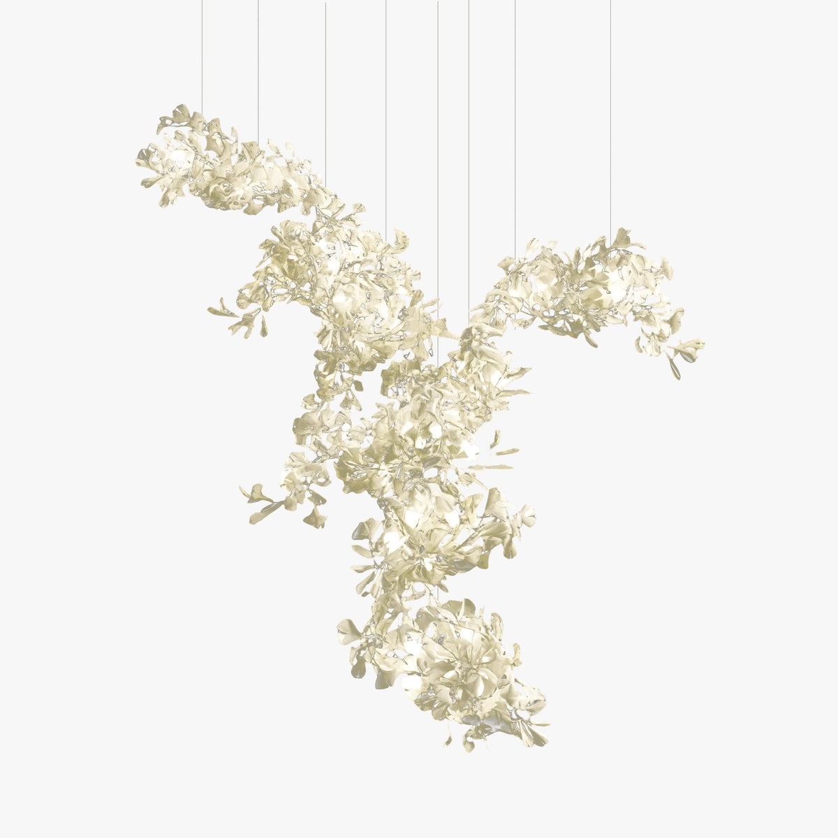 Cerivissa Gingko Keramik-Kronleuchter