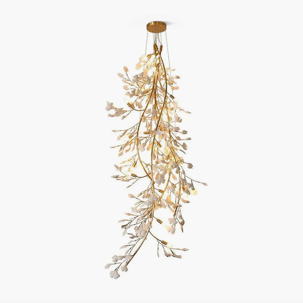 Ivmarel Kronleuchter Gingko Long Branch aus Keramik