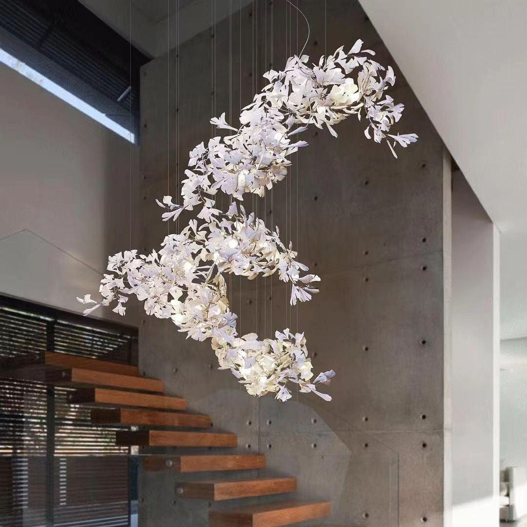Cerivissa Gingko Keramik-Kronleuchter
