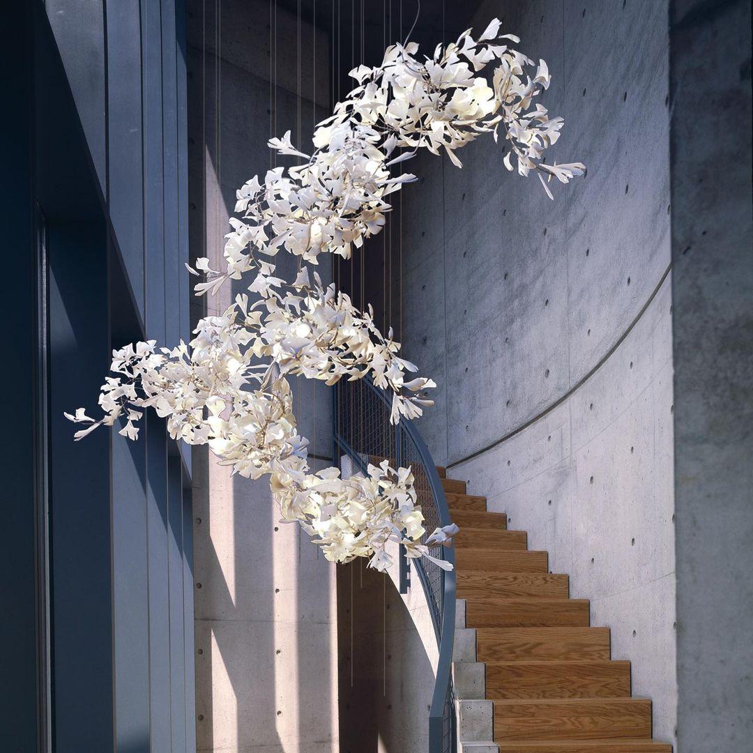 Cerivissa Gingko Keramik-Kronleuchter