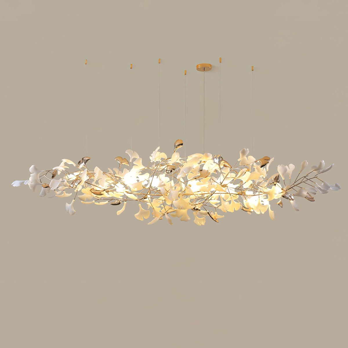 Sovell Kronleuchter Postmodern Luxus Ginkgo Wolken-Keramik