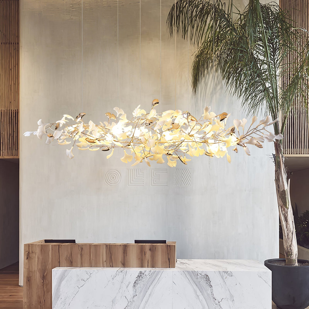 Sovell Kronleuchter Postmodern Luxus Ginkgo Wolken-Keramik
