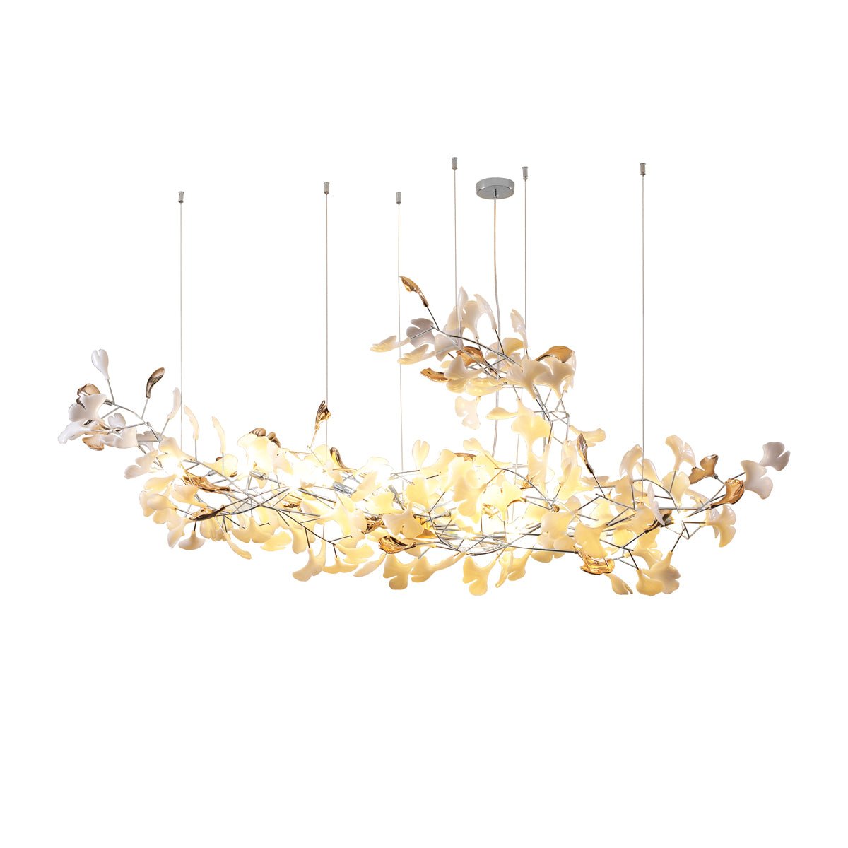 Sovell Kronleuchter Postmodern Luxus Ginkgo Wolken-Keramik