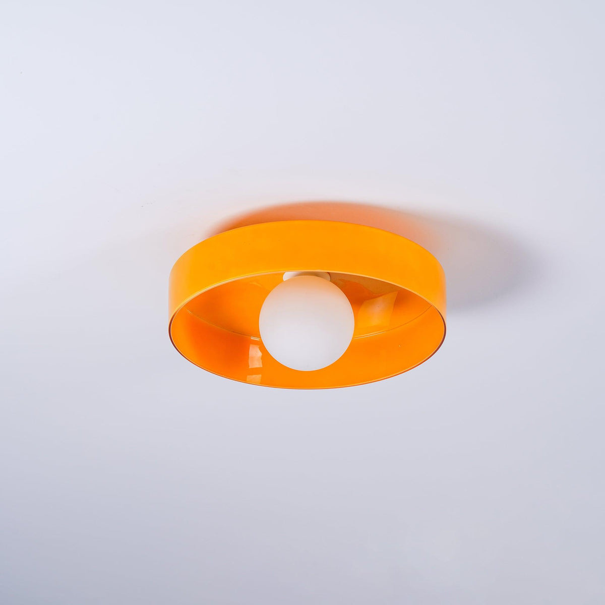 Diroxen Deckenleuchte Orange Ring verspielte skulpturale Kugel