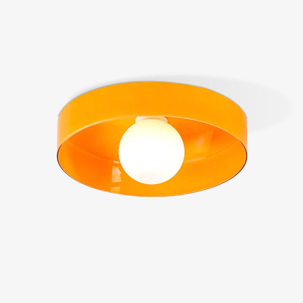 Diroxen Deckenleuchte Orange Ring verspielte skulpturale Kugel