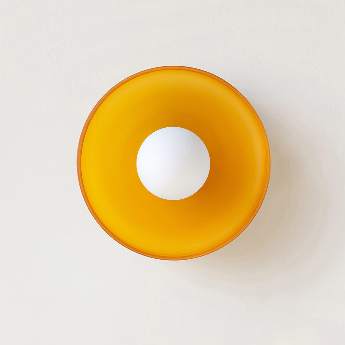 Diroxen Deckenleuchte Orange Ring verspielte skulpturale Kugel