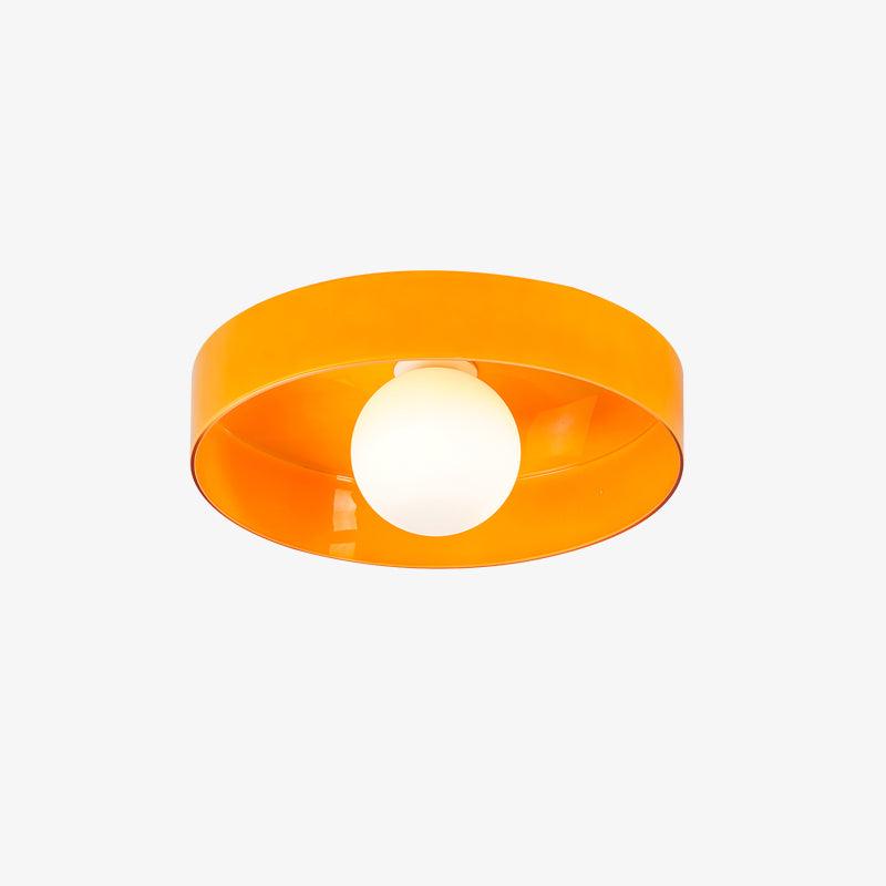 Diroxen Deckenleuchte Orange Ring verspielte skulpturale Kugel