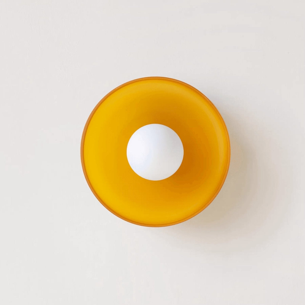 Diroxen Deckenleuchte Orange Ring verspielte skulpturale Kugel