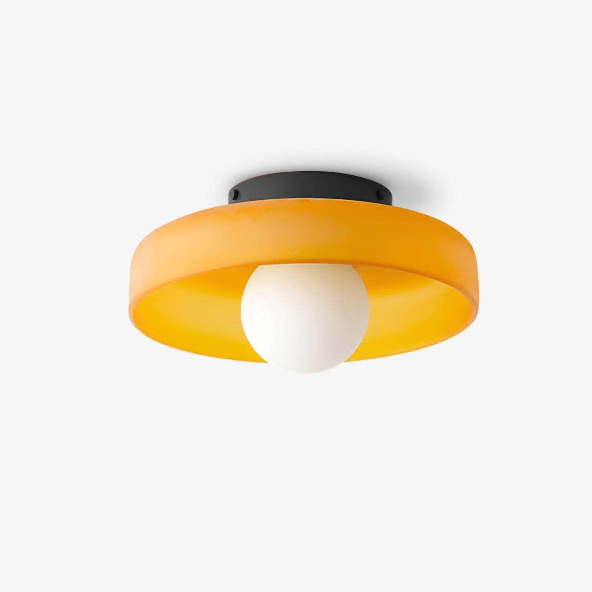Diroxen Deckenleuchte Orange Ring verspielte skulpturale Kugel
