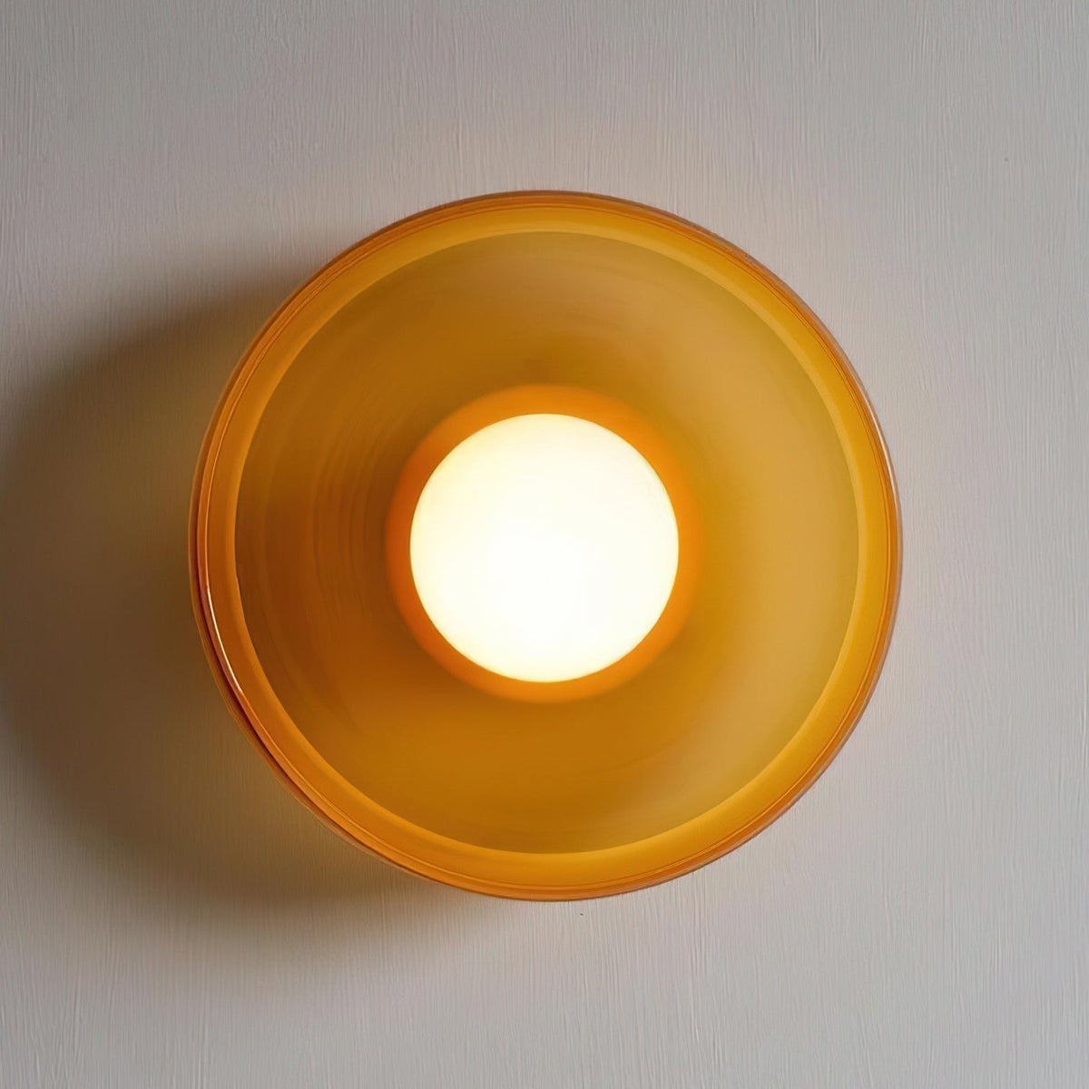 Diroxen Deckenleuchte Orange Ring verspielte skulpturale Kugel