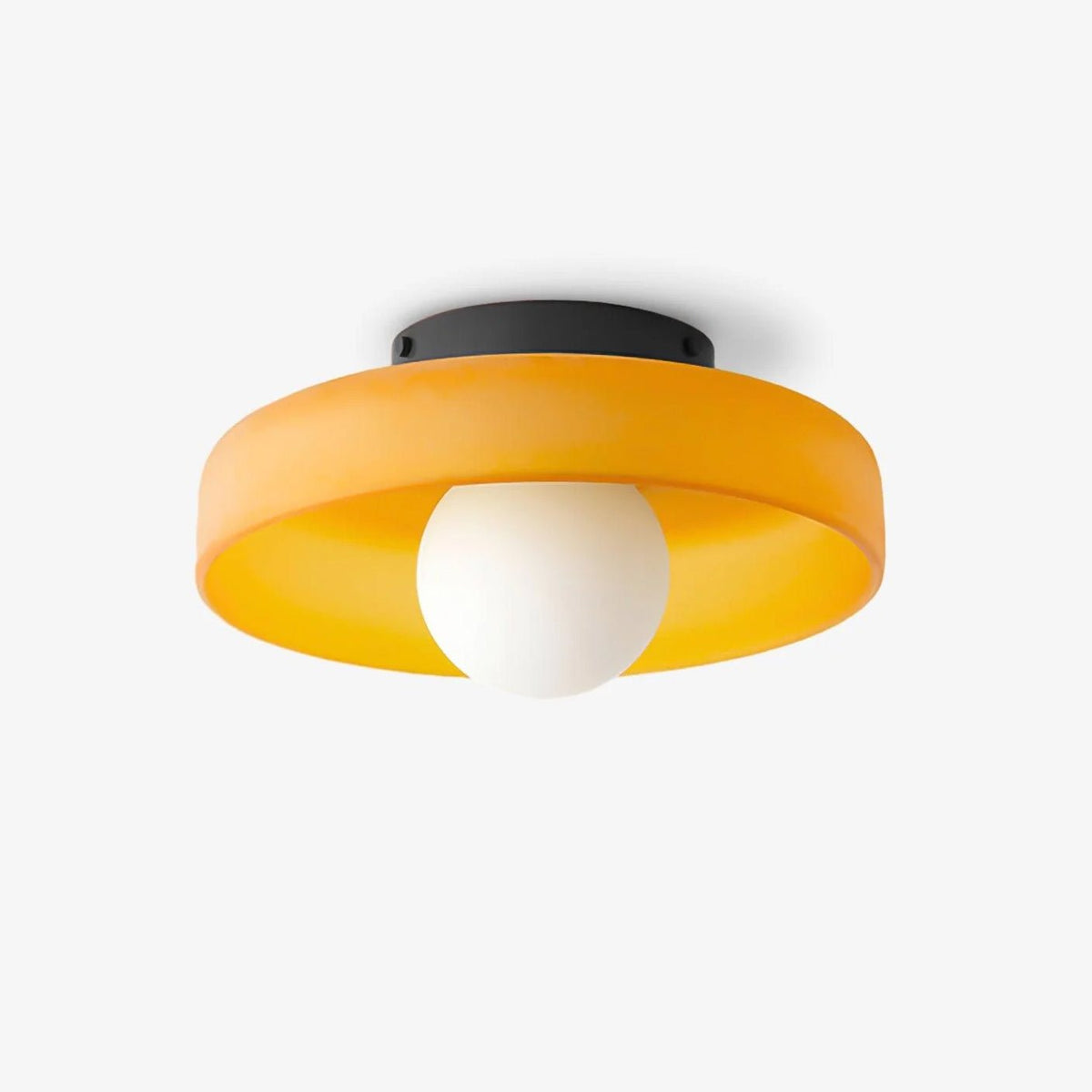 Diroxen Deckenleuchte Orange Ring verspielte skulpturale Kugel