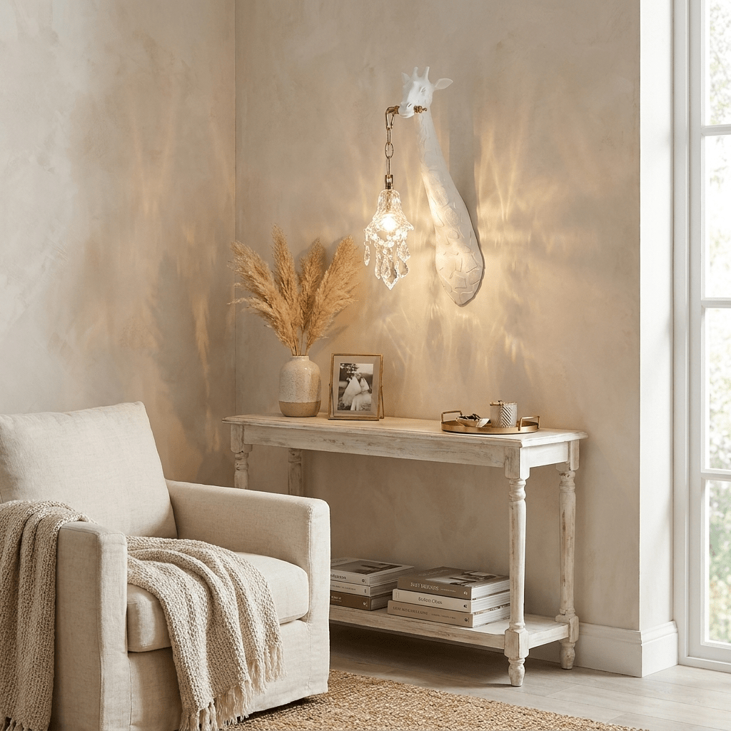 Giselle Giraffe Kristall-Wandleuchte