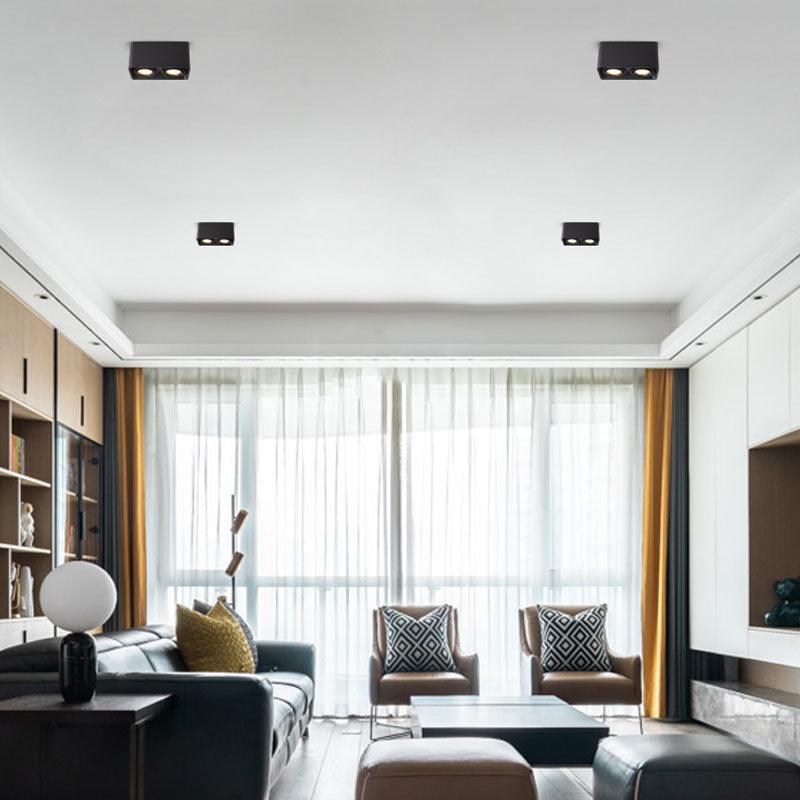 Devely Spotlightsurface-Mount-Zwillings-LED-Winkelmontierte Minimalistische Deckenleuchte