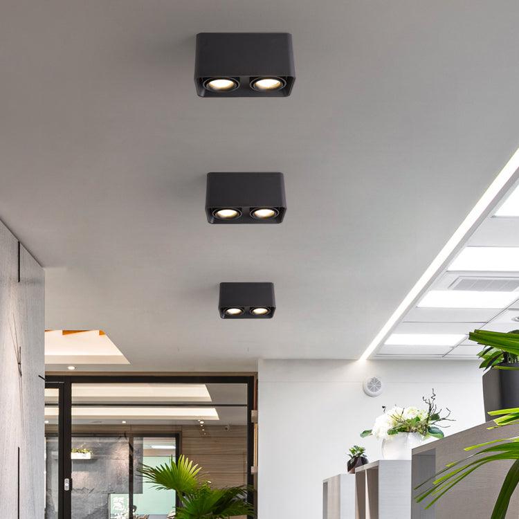 Devely Spotlightsurface-Mount-Zwillings-LED-Winkelmontierte Minimalistische Deckenleuchte