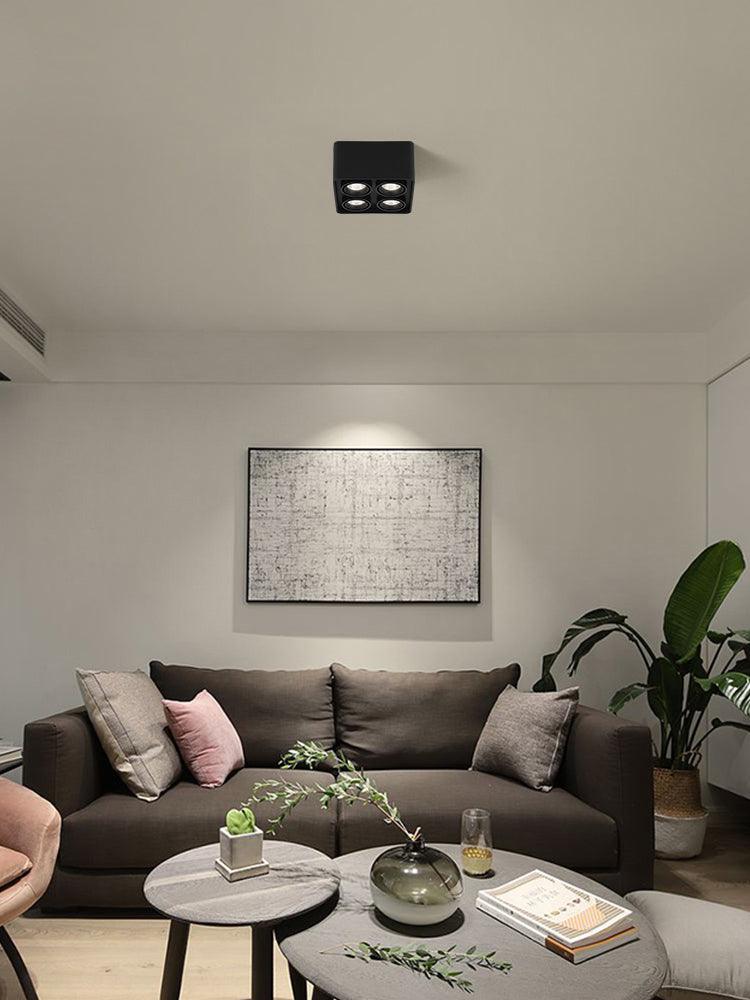 Devely Spotlightsurface-Mount-Zwillings-LED-Winkelmontierte Minimalistische Deckenleuchte