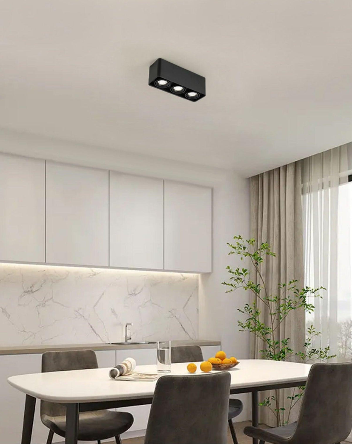 Devely Spotlightsurface-Mount-Zwillings-LED-Winkelmontierte Minimalistische Deckenleuchte