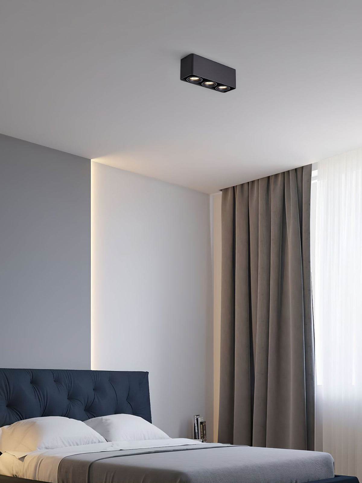 Devely Spotlightsurface-Mount-Zwillings-LED-Winkelmontierte Minimalistische Deckenleuchte