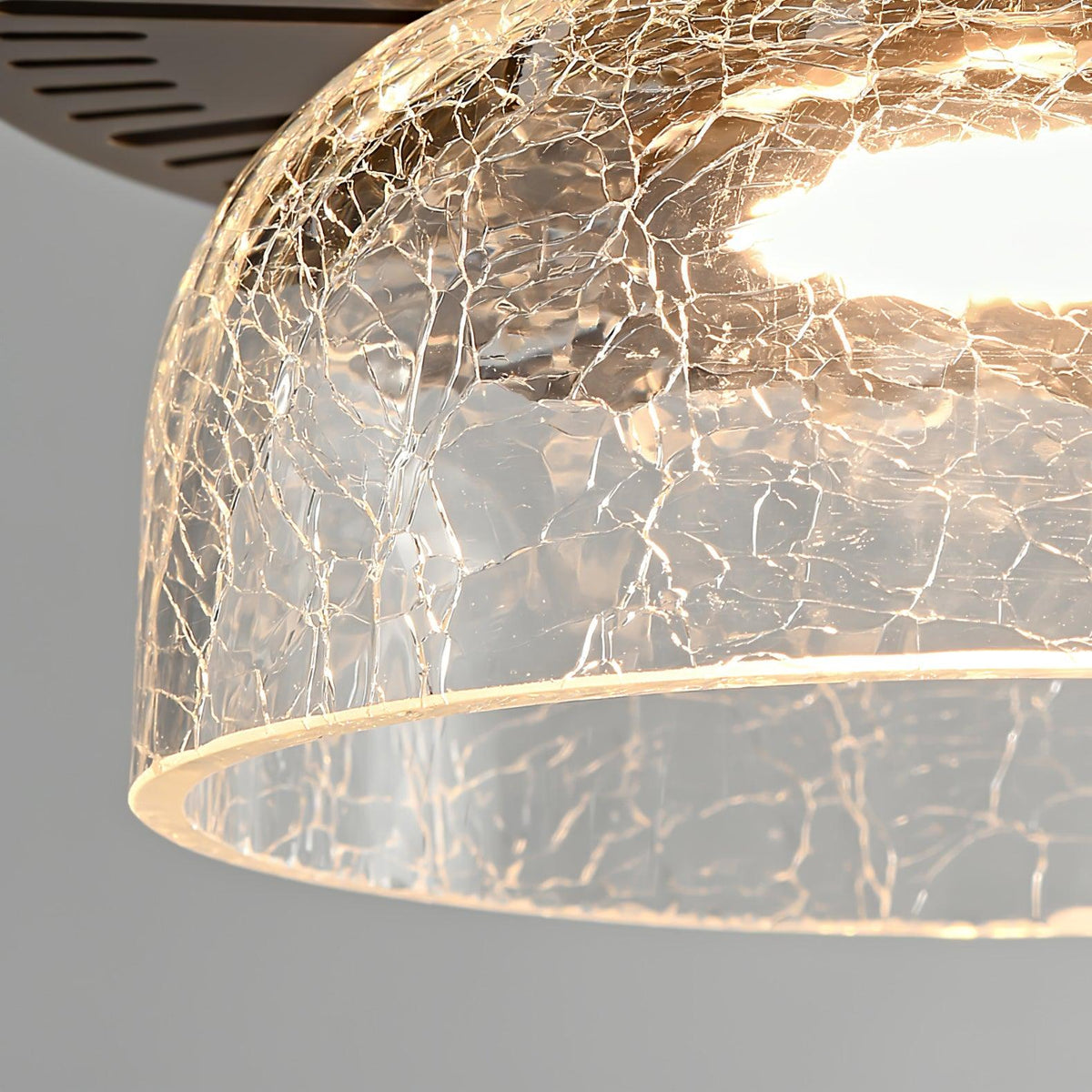 Glacier Crackle-Glas-Pendelleuchte