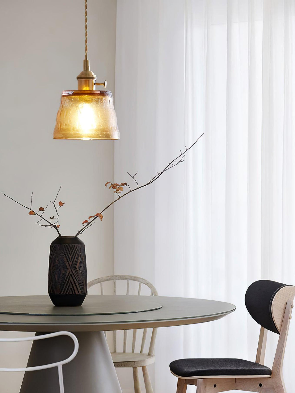 Lioreraya Pendelleuchte aus Kupferglas für Esszimmer