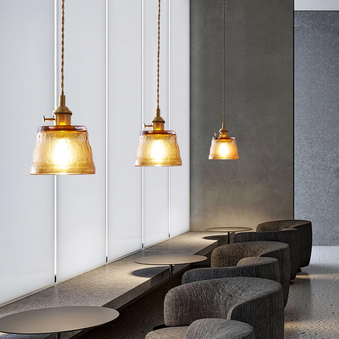 Lioreraya Pendelleuchte aus Kupferglas für Esszimmer