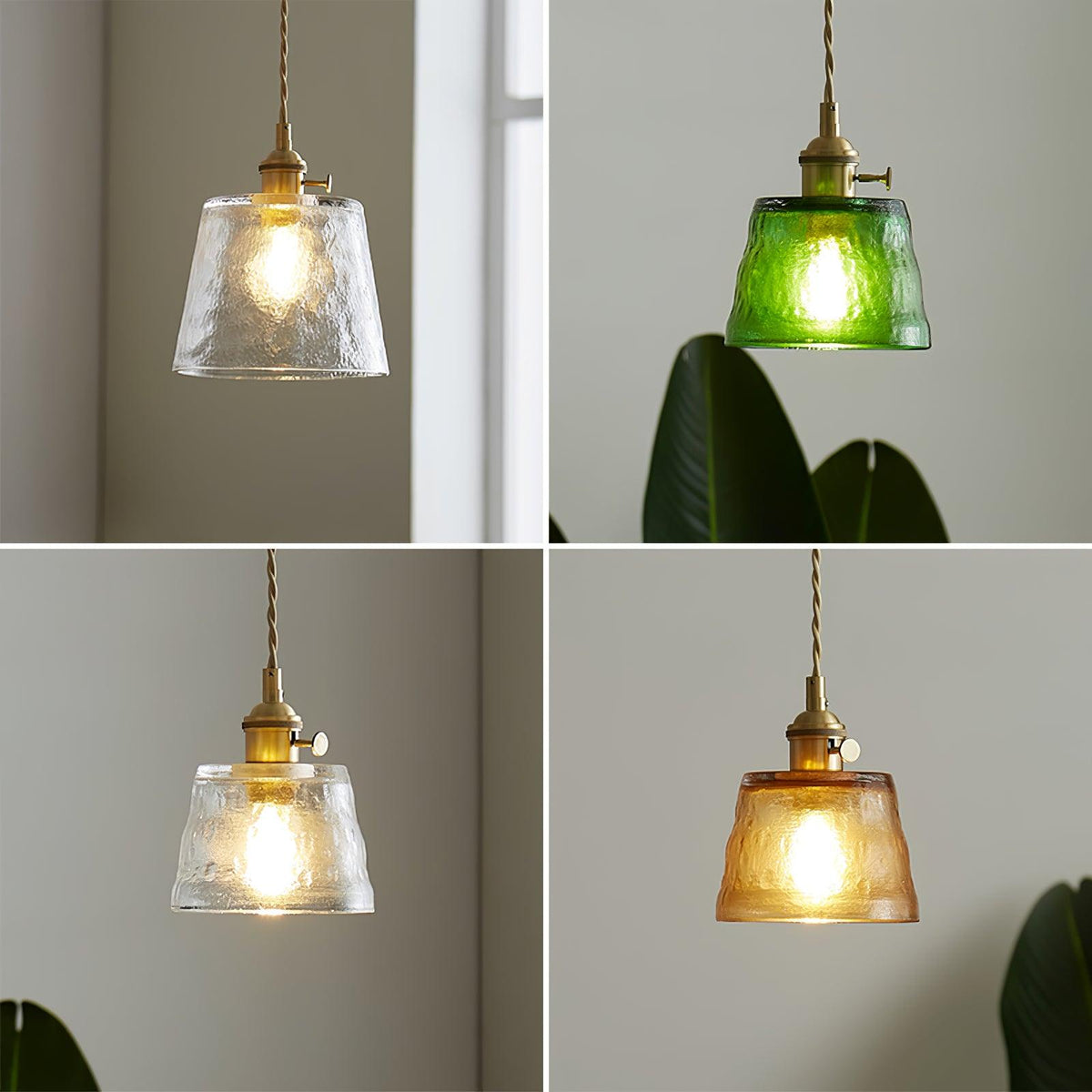 Lioreraya Pendelleuchte aus Kupferglas für Esszimmer