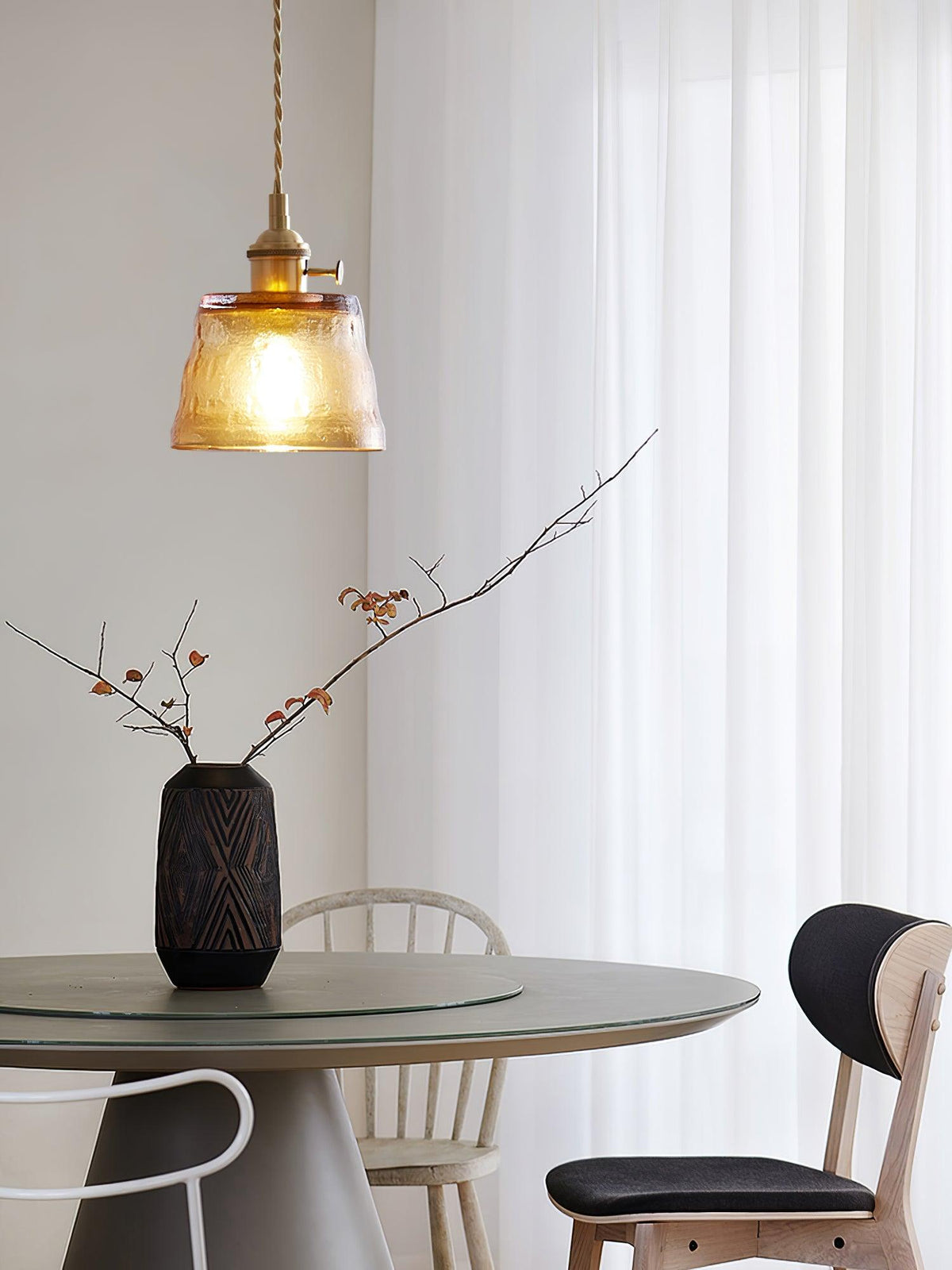Lioreraya Pendelleuchte aus Kupferglas für Esszimmer