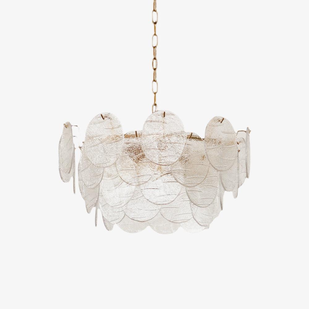 Eirenian Kronleuchter Glas Disc Gold