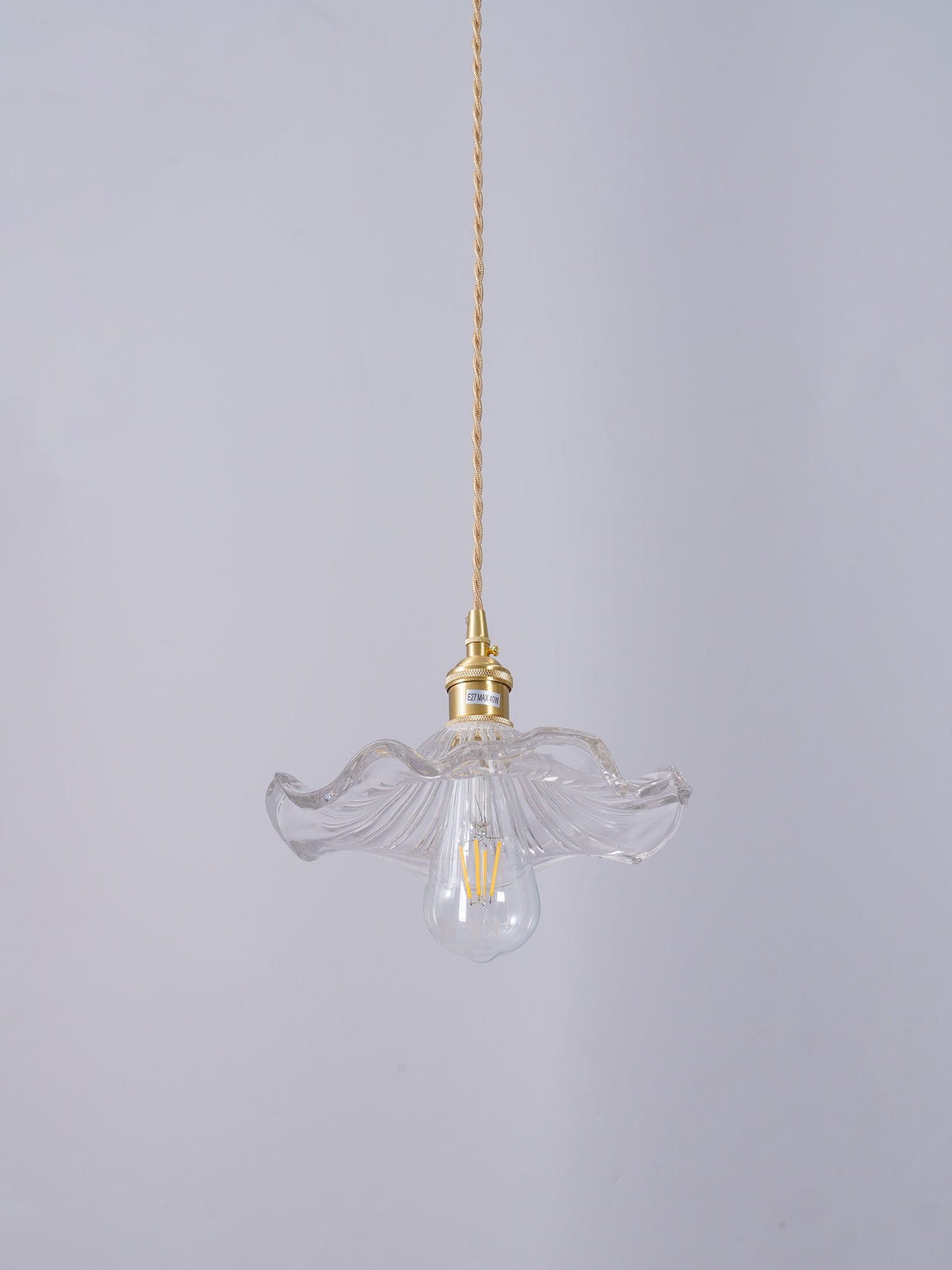 Daphne moderne Pendelleuchte aus Glas in Blumenform