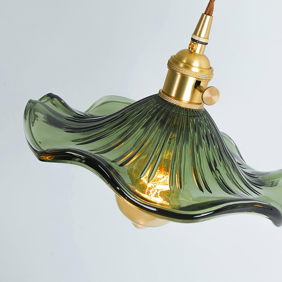 Daphne moderne Pendelleuchte aus Glas in Blumenform
