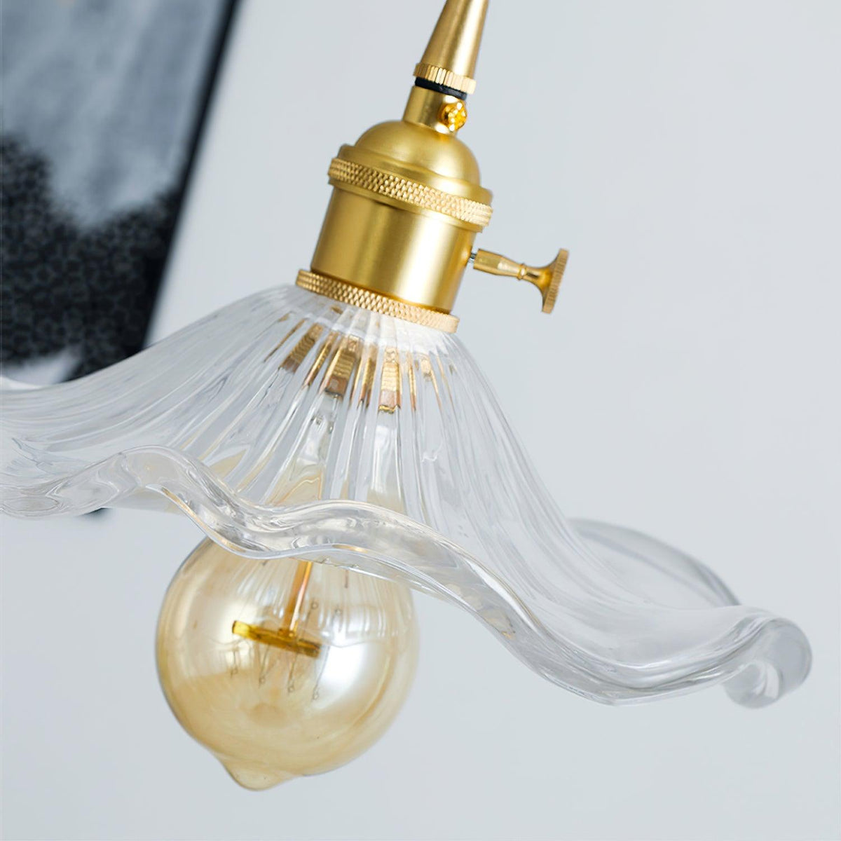 Daphne moderne Pendelleuchte aus Glas in Blumenform