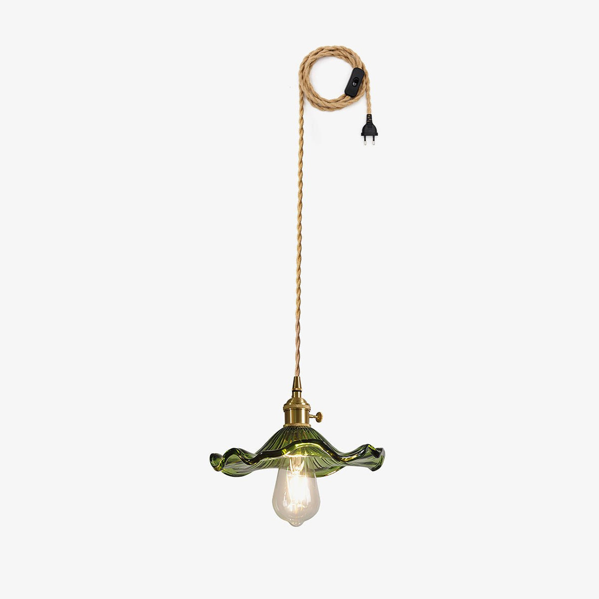 Daphne moderne Pendelleuchte aus Glas in Blumenform