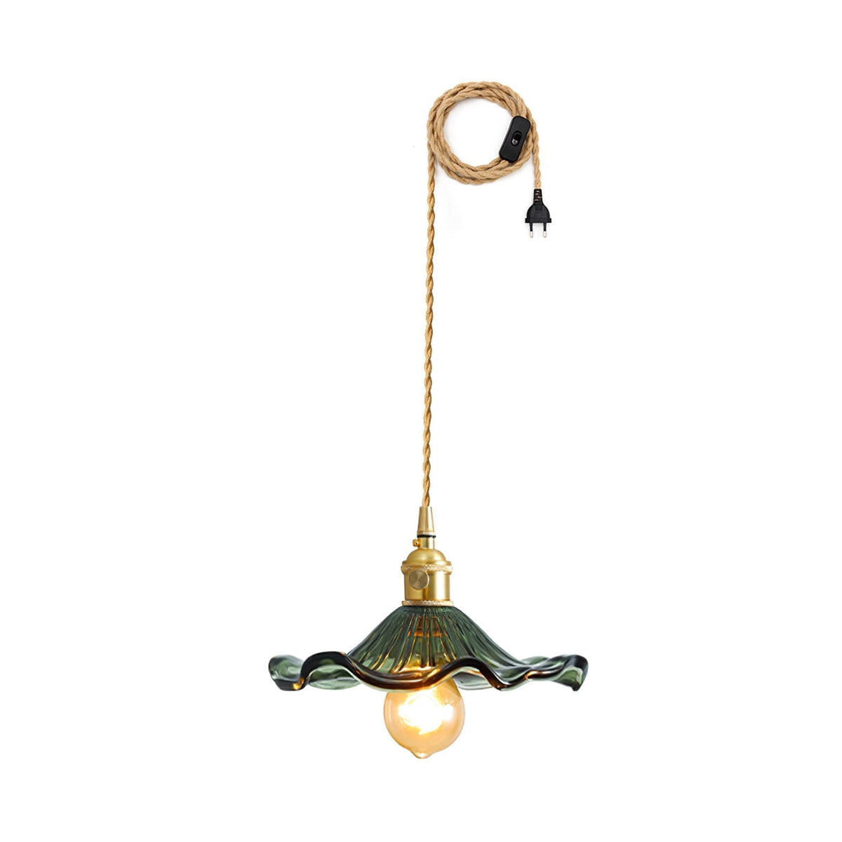 Daphne moderne Pendelleuchte aus Glas in Blumenform