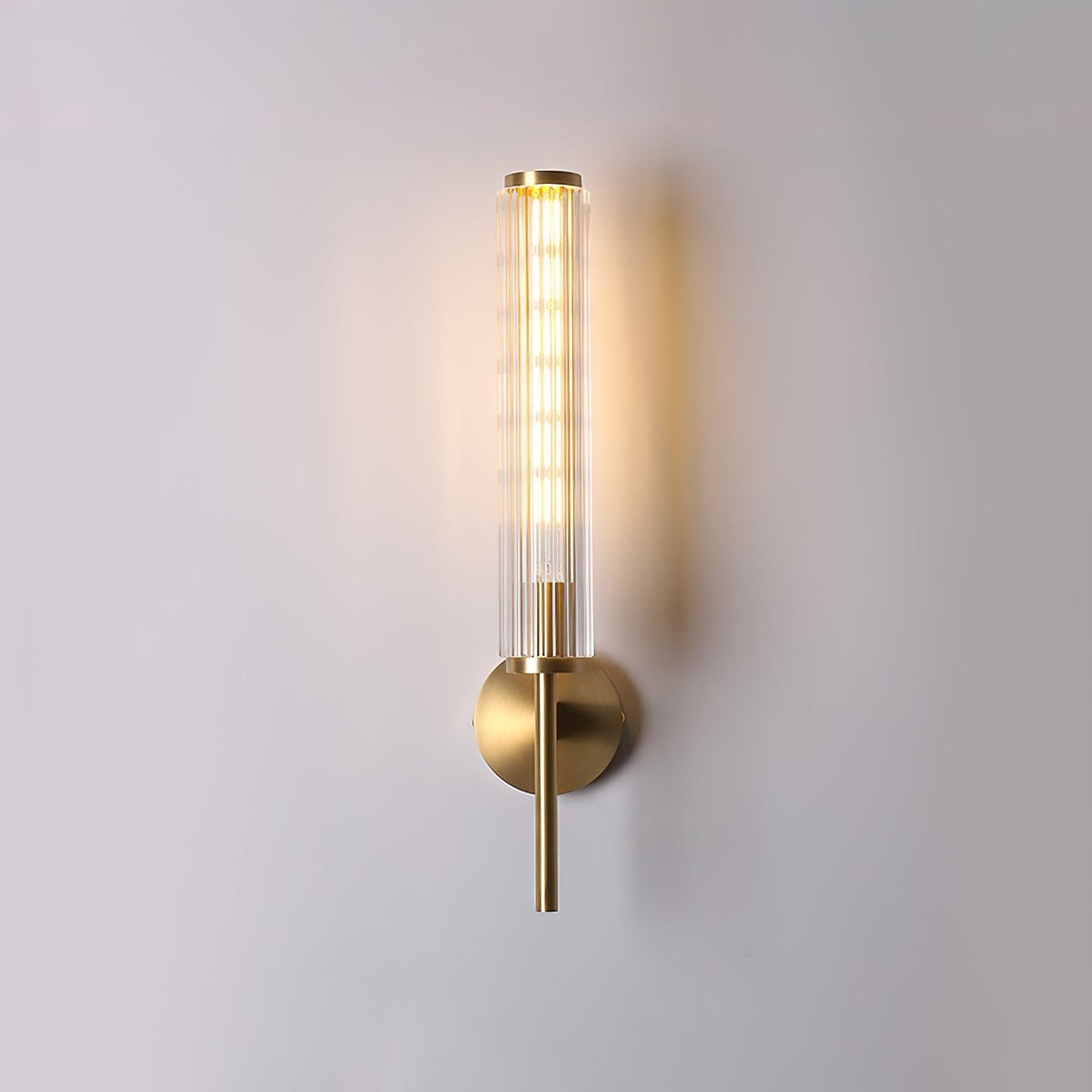 Faylen Premium Linear Messing-Glas-Wandleuchte