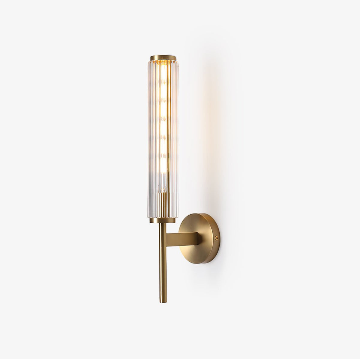 Faylen Premium Linear Messing-Glas-Wandleuchte