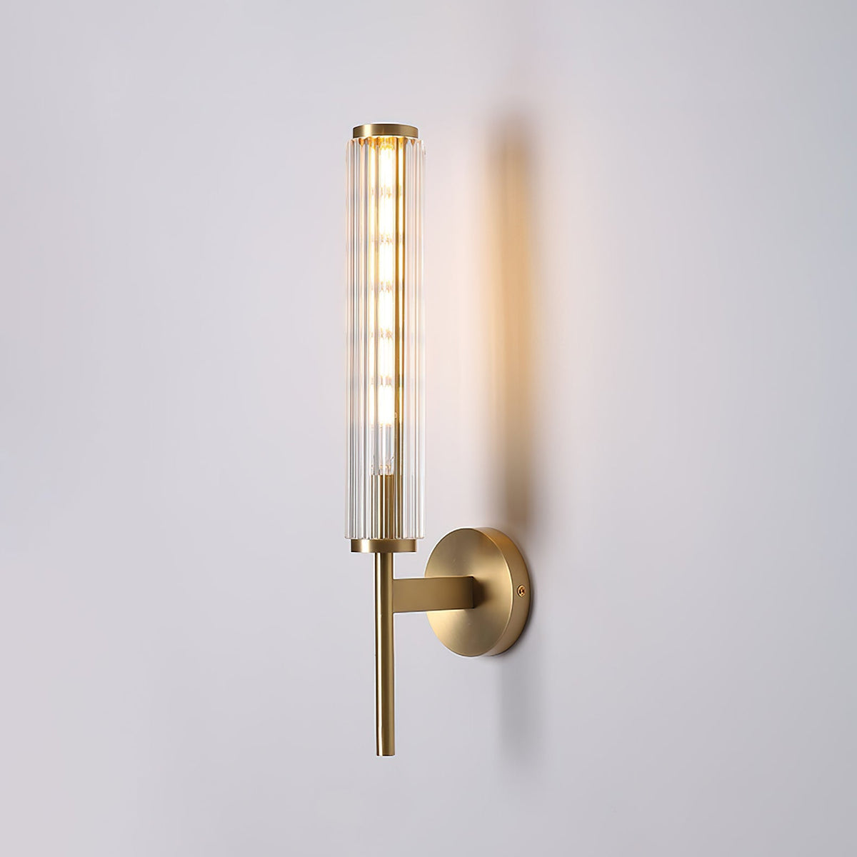 Faylen Premium Linear Messing-Glas-Wandleuchte