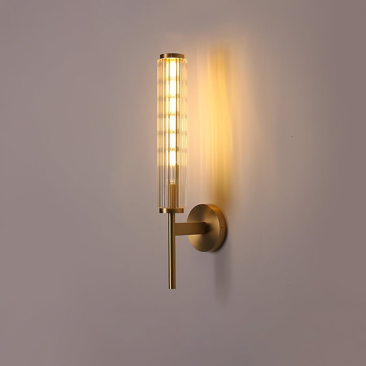 Faylen Premium Linear Messing-Glas-Wandleuchte