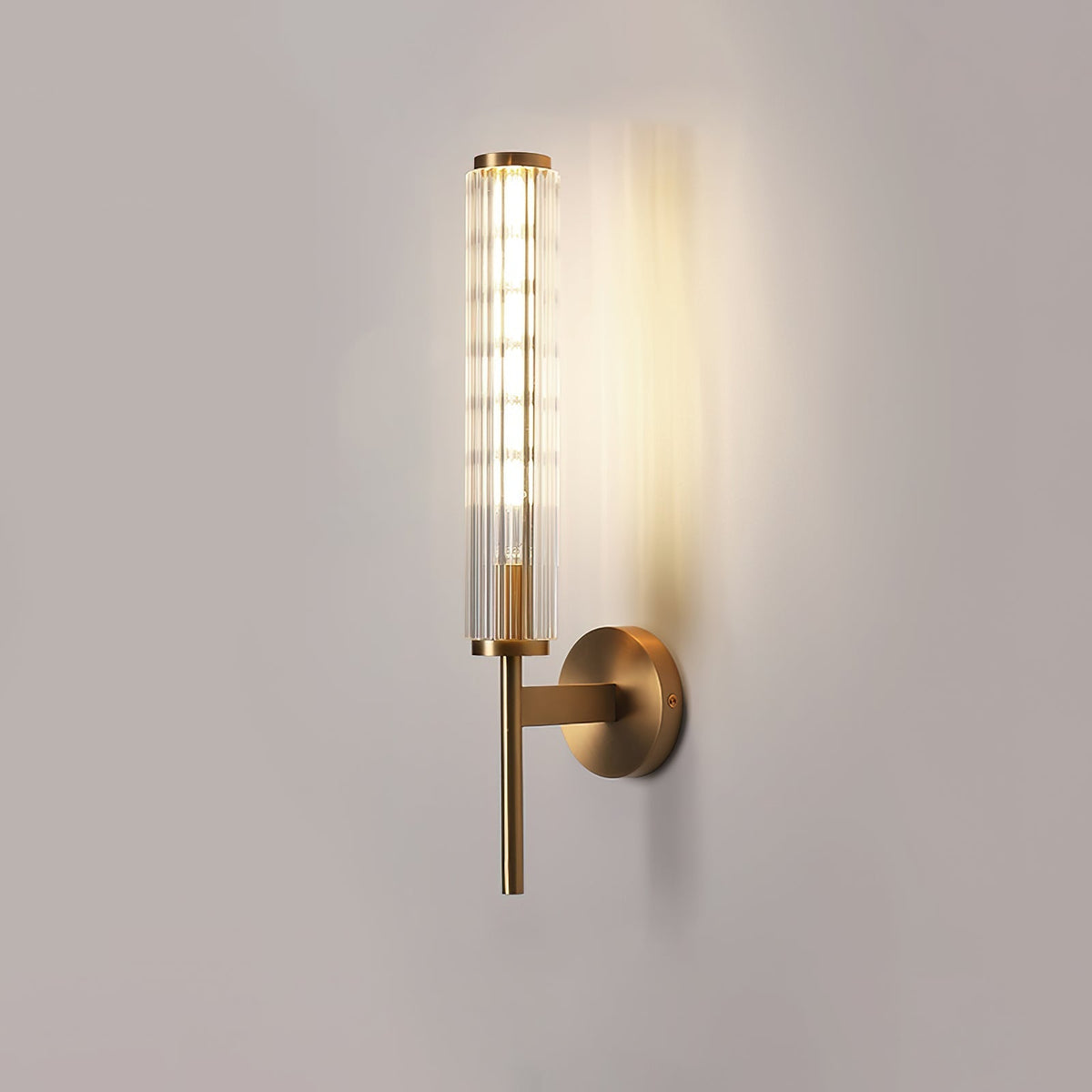 Faylen Premium Linear Messing-Glas-Wandleuchte