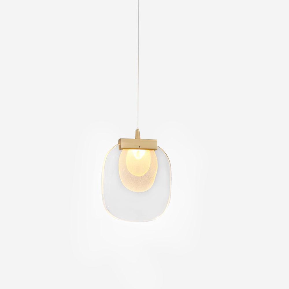 Avesia Minimalistische Pendelleuchte aus Glas für Treppenhaus