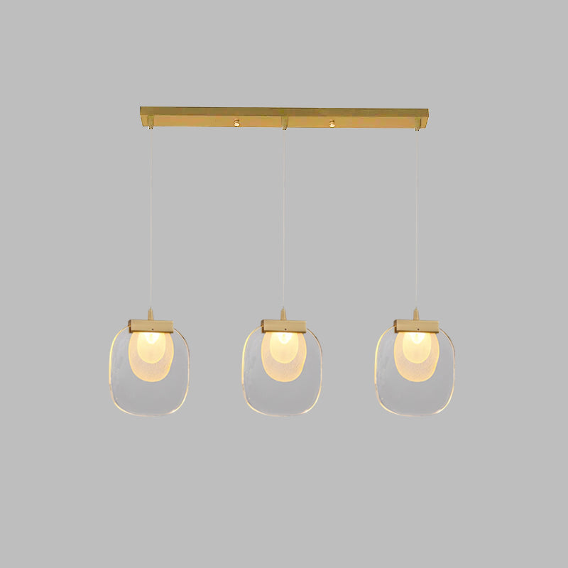 Avesia Minimalistische Pendelleuchte aus Glas für Treppenhaus