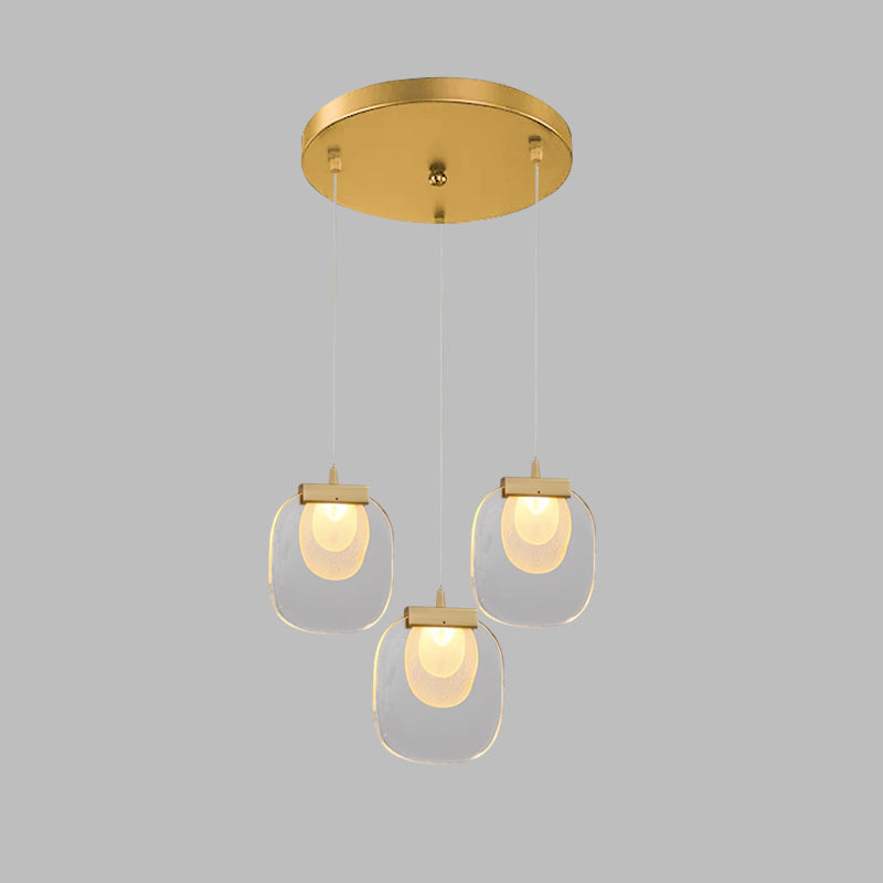 Avesia Minimalistische Pendelleuchte aus Glas für Treppenhaus