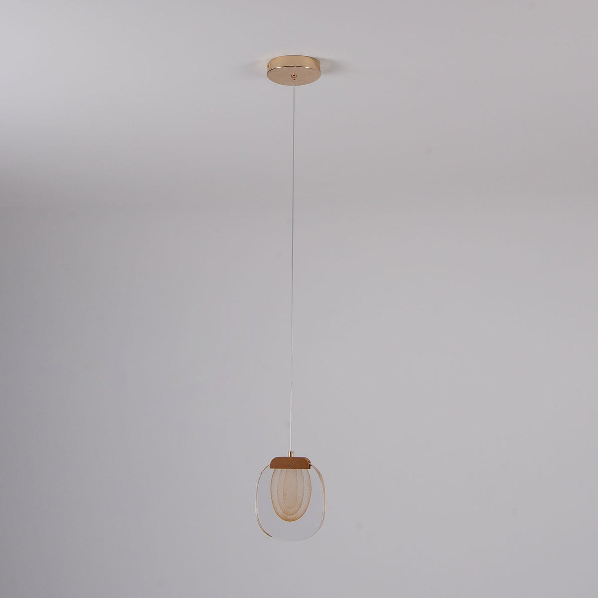 Avesia Minimalistische Pendelleuchte aus Glas für Treppenhaus