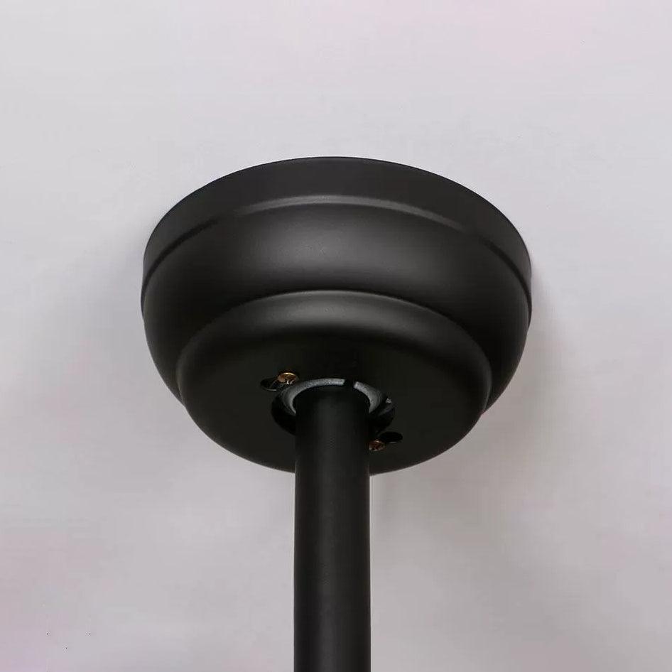 Zazoren Vintage Schwarz Glas Deckenventilator mit Beleuchtung