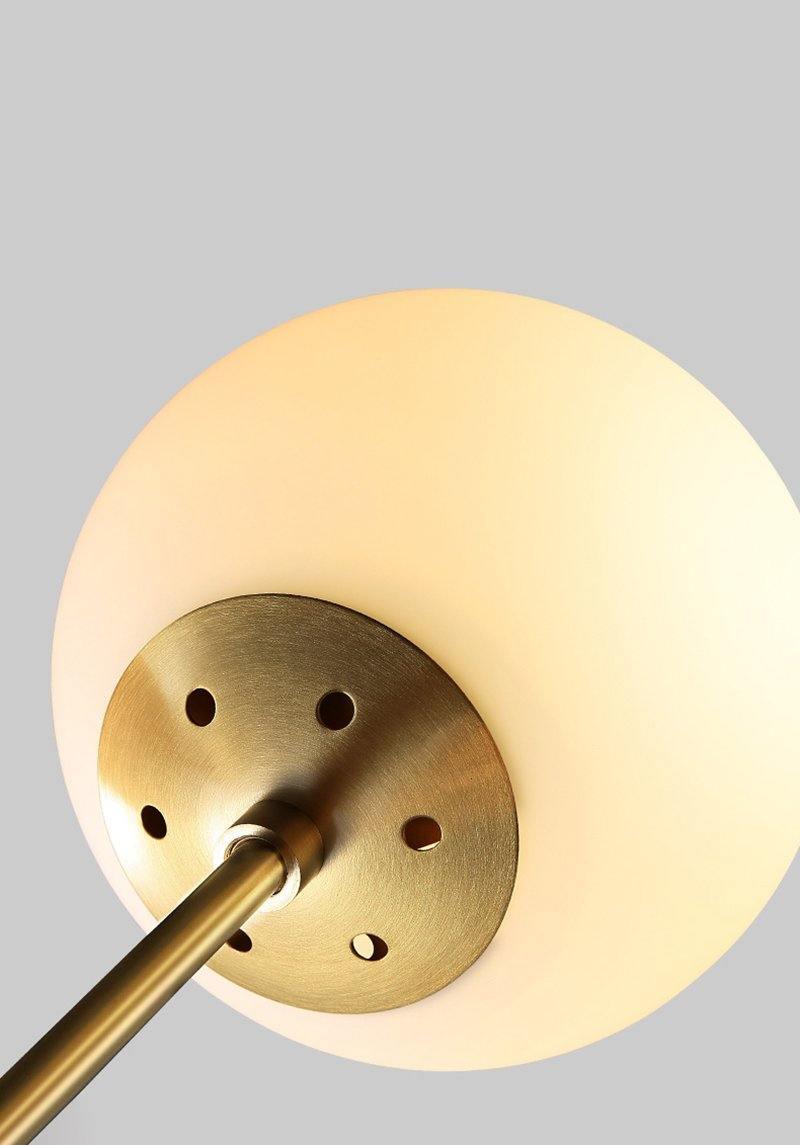 Eshlen Kronleuchter Messing Opalglas