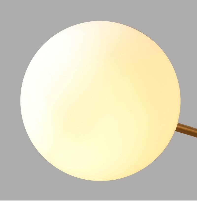Eshlen Kronleuchter Messing Opalglas