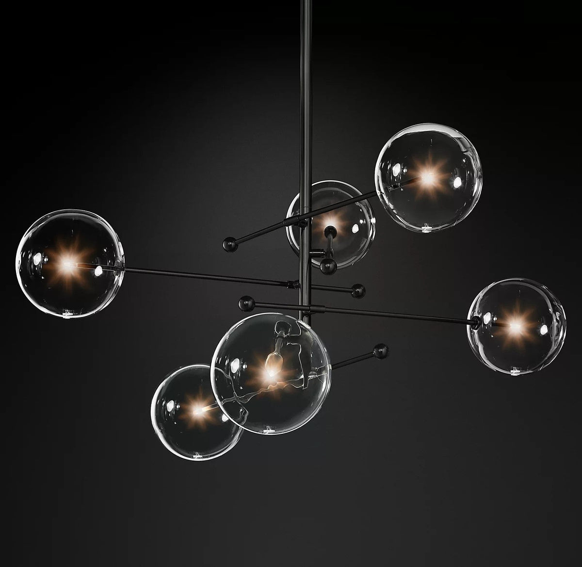 Orbit zeitgenössischer Kronleuchter aus Glas