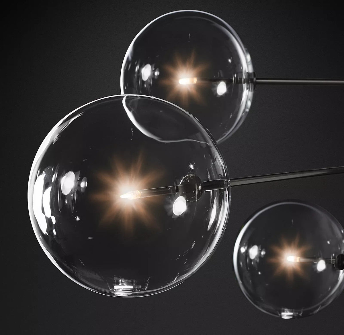 Orbit zeitgenössischer Kronleuchter aus Glas